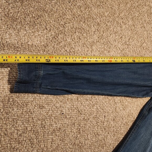 H&M Blue Denim Long Sleeve Snap Button Shirt - Picture 6 of 7